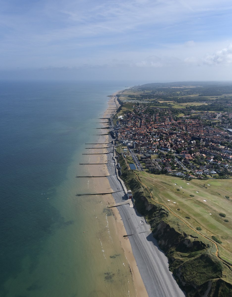 Sheringham aerial view - Norfolk coast #Sheringham #aerial #image #Norfolk #Coast #NotFromADrone
