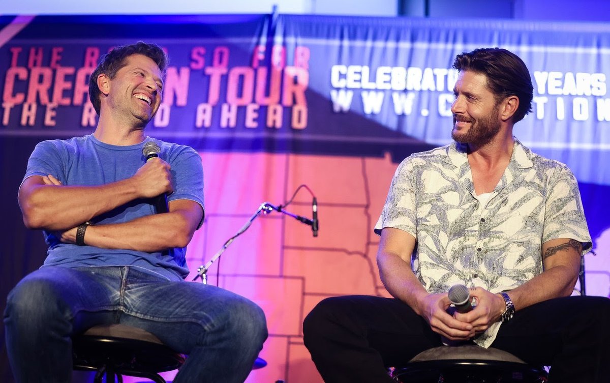 CreationEnt's tweet image. Creation's The Road So Far... The Road Ahead Convention is coming to New Jersey on August 21-23, 2026, at the Hanover Marriott Hotel in Whippany, NJ!
Headliners Jensen Ackles & Misha Collins will be there for all the shenanigans, joining cast mates Mark Sheppard, Kim Rhodes,…