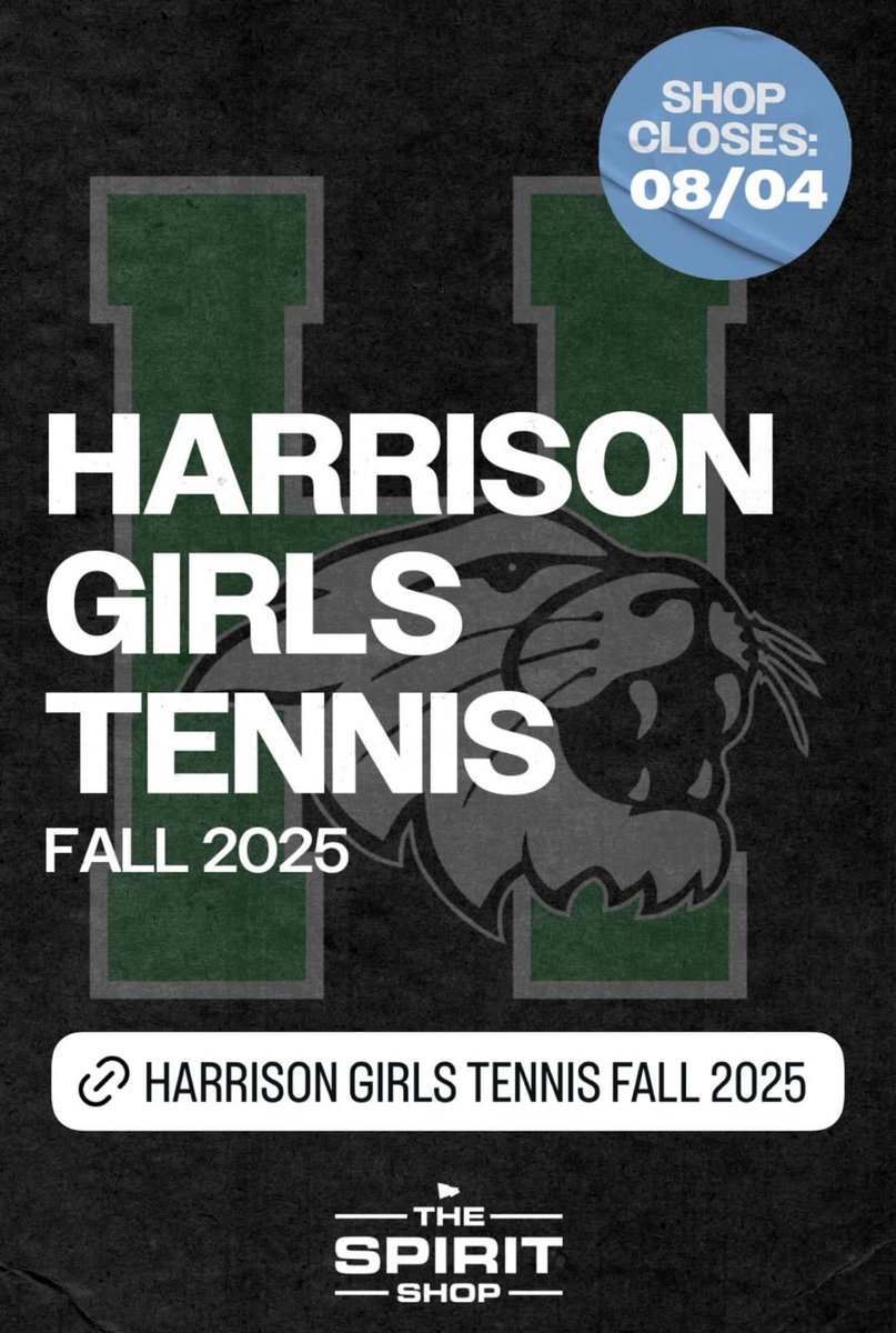 Harrison Wildcat Fans – get your gear now! 👀👀👀 #THINKBIG <a href="/HDLNS/">headlines</a> 

…-girls-tennis-fall-2025.itemorder.com/shop/home/?fbc…