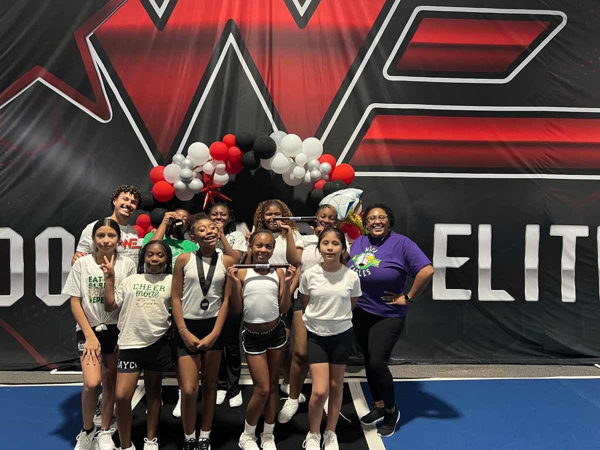 From cheers to recognitions, <a href="/mataeagles/">Mata Intermediate</a> Cheer made every moment count! Excellent Job, girls! 💛💚💜 💫📣 #WinningWithSpirit #Fierceleaders <a href="/AliefISD/">Alief ISD</a>