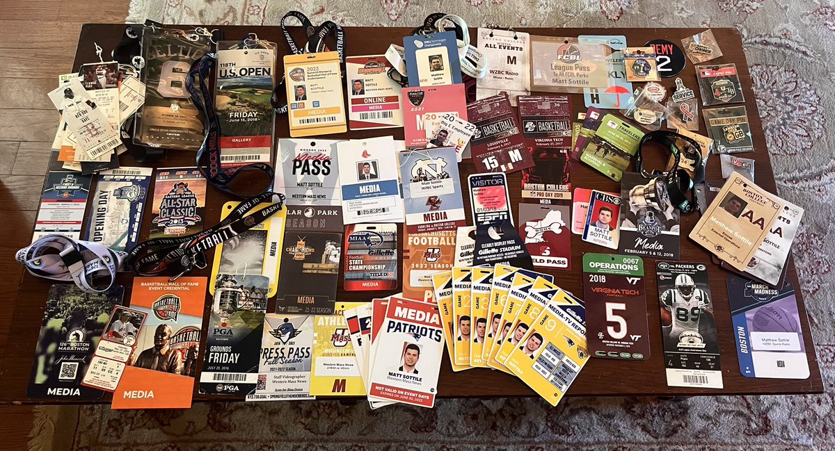 MSottileTV's tweet image. I took a trip down memory lane and dug up my old credentials/ticket stubs.
It’s a blessing to do what I do for a living and I never take it for granted!