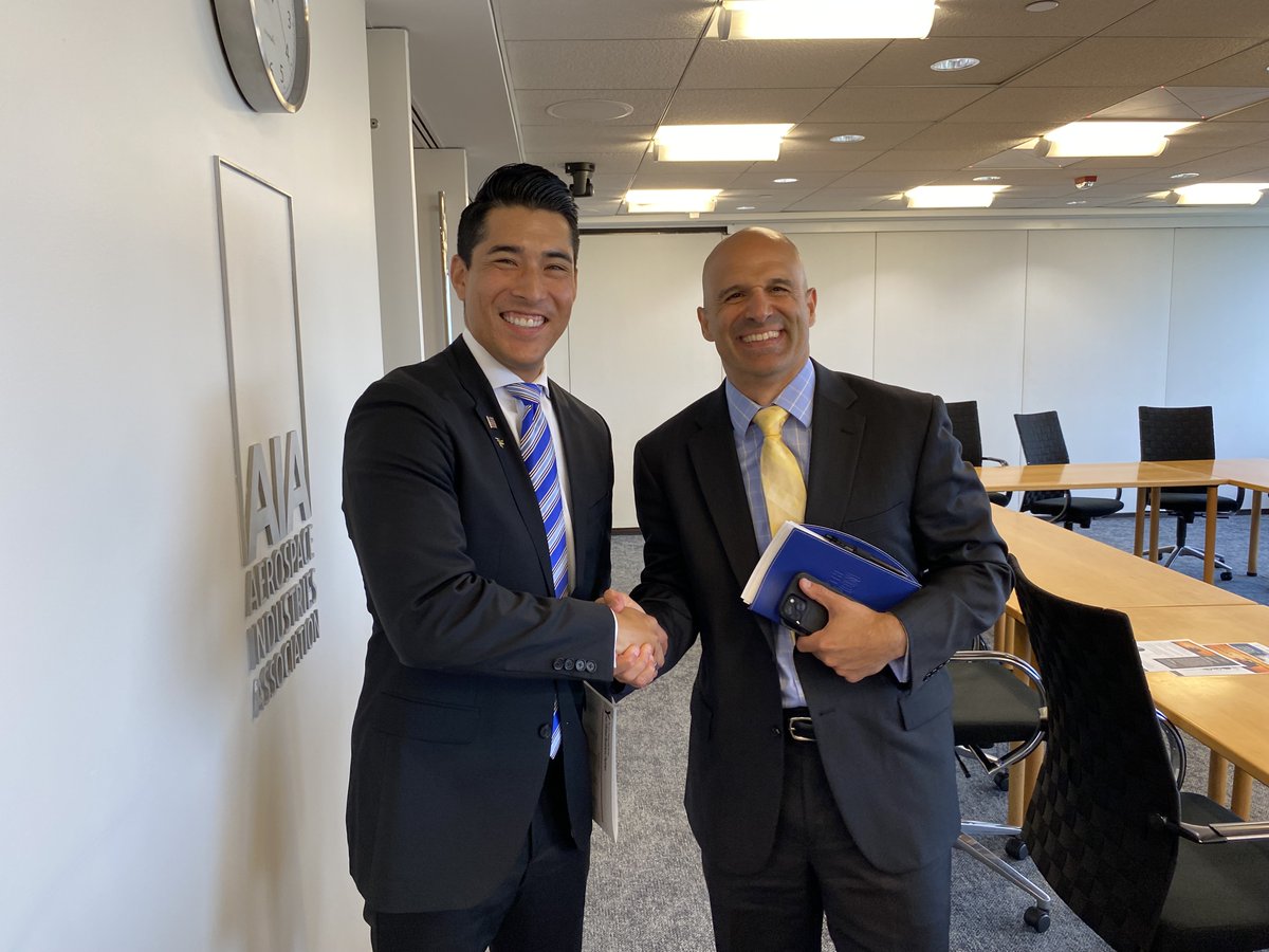 TradeGov's tweet image. Yesterday, ITA Advocacy Center Executive Director Hiro Rodriguez met with members of @AIAspeaks to highlight the Advocacy Center’s work and support for the 🇺🇸 #aerospace and #defense industries as they compete and win overseas.
trade.gov/advocacy