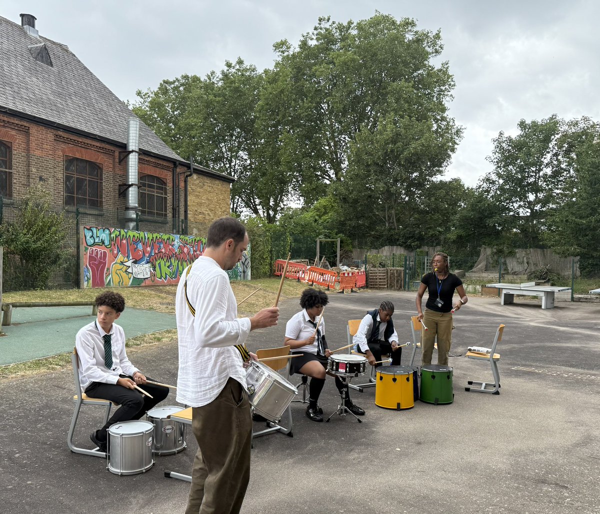 HaringeyLP's tweet image. Our brilliant samba band headed outside for an outdoor performance this week. #ThisIsAP
