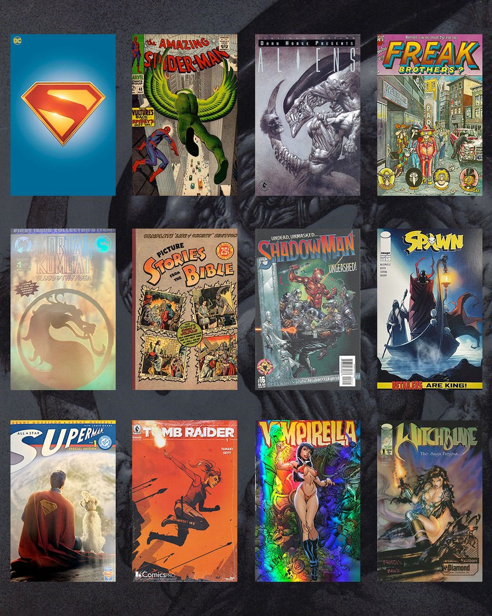 covrprice's tweet image. The COMIC SHAKER REPORT is where we cover our favorite high comic sales of the week! This week: ALIENS, FABULOUS FURRY FREAK BROTHERS, The Bible, and other high sales!
With @Clayton_Crain @JScottCampbell @DarkHorseComics & more! #Comics
LINK: covrprice.com/cp-content/202…