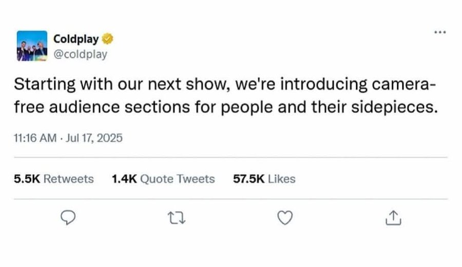 Coldplay has an important message for their audience.