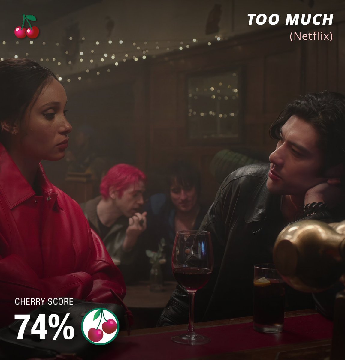 TheCherryPicks's tweet image. TOO MUCH (74% #CherryScore) "Dunham has crafted a piece that explores the intricacies and faults of certain kinds of love, challenging notions of who is deserving of what kind of love." - @kaiyashunyata, @ebertvoices
Read reviews 🔗: thecherrypicks.com/tv/too-much/
