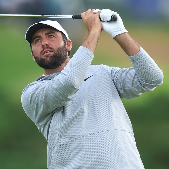 TinCup2020's tweet image. Scottie Scheffler with a 2nd round 64 at Royal Portrush once again steps to the front of the field and will be your leader starting round 3. Just another very good round of golf from the world #1 who continues to prove just why he's the best in the game.
