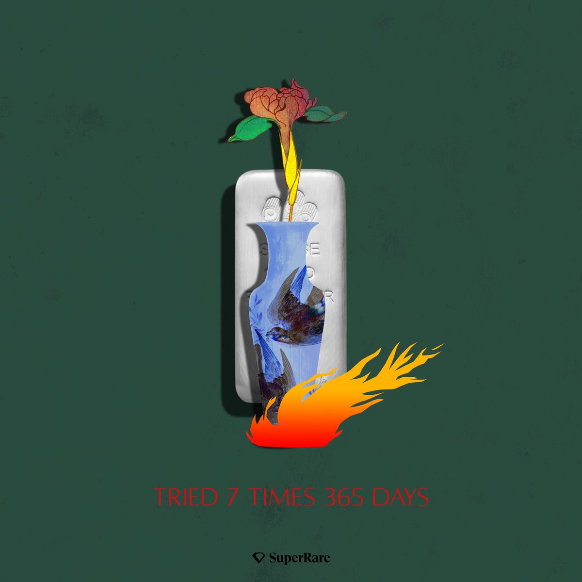 Arclighttt's tweet image. Tried Seven Times;  a daily art ritual.
One piece every day.
Minted on @manifoldxyz .
Released via @SuperRare SuperRare.

It’s not about perfection.
It’s about fire, repetition, and the sacred act of making.