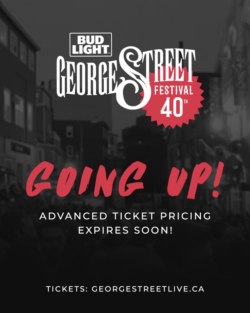 To everyone who’s already purchased tickets to our festival— you rock! 🎟️🙌

🎫 Advanced ticket pricing ends Monday, July 21 at 12:00 PM (noon sharp!)

Grab your tickets now: georgestreetlive.ca/tickets