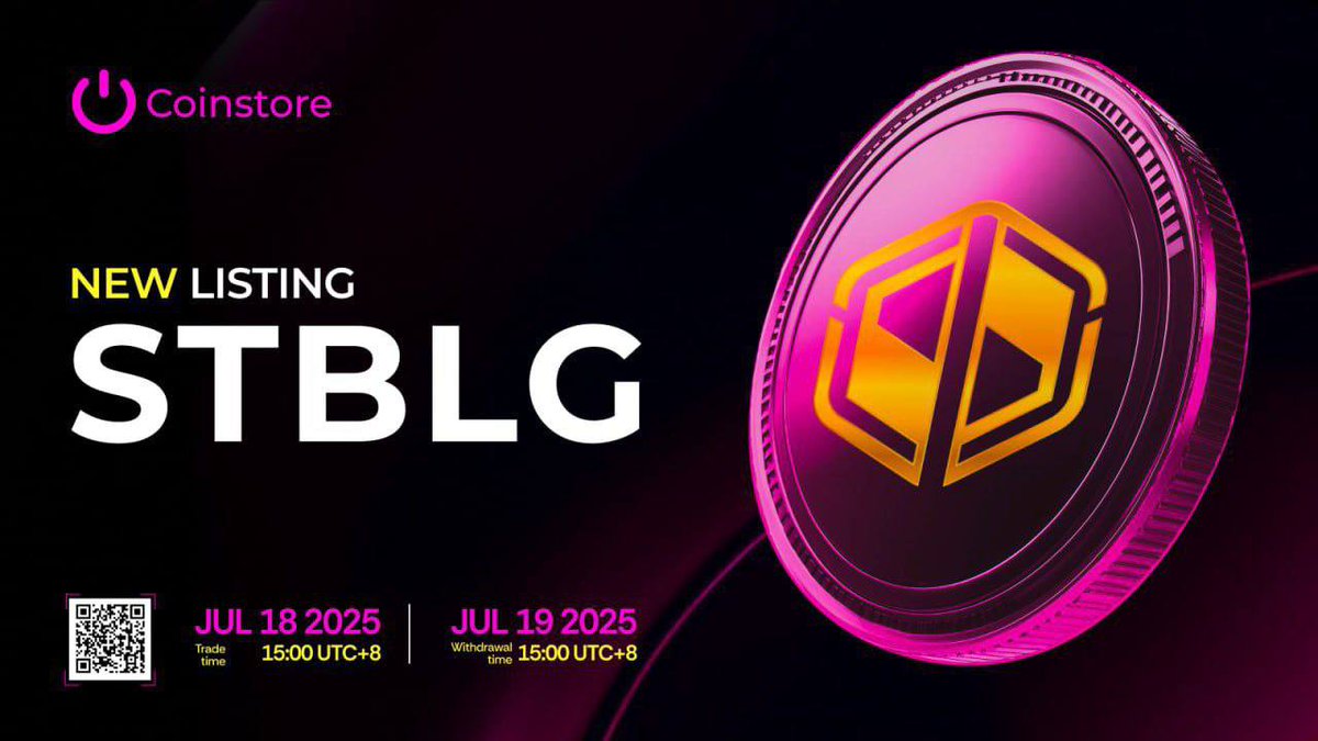 GodEtim549's tweet photo. 🔔 Precious metal lovers, this one’s for you!
STBLG lets you own real gold &amp; silver – tokenized.
🪙 Backed 1:1 by physical metal
📈 Trading on Coinstore (STBLG/USDT)
🕓 July 18 | 15:00 UTC+8
Details ➡️ https://t.co/7YEvKqDcMT
 https://t.co/Tt1P09cpeD
#Newlisting #Coinstore #STBLG https://t.co/hze39woD1P