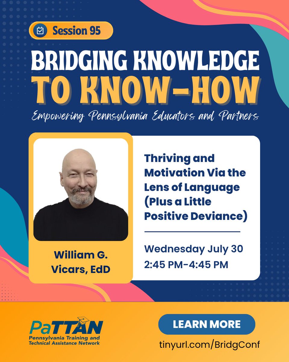 pattanupdates's tweet image. We’re concluding our Wed. July 30 highlights at #BK2KH2025 with these sessions featuring Olga Meleshekvich, Dr. William G Vicars & Tara McCarty! ✨ Check back next week for spotlights on Thurs. July 31 💡Ready to #BridgeTheGap between knowledge & know-how? tinyurl.com/BridgConf