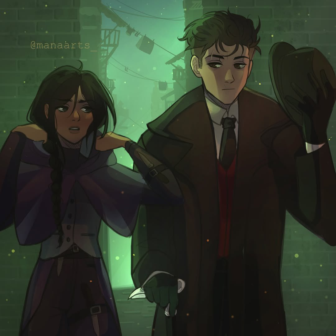 ghafaera's tweet image. i love when they look their age in fanart like look at my deadly criminal teenagers 🖤
ac: @/manaarts_