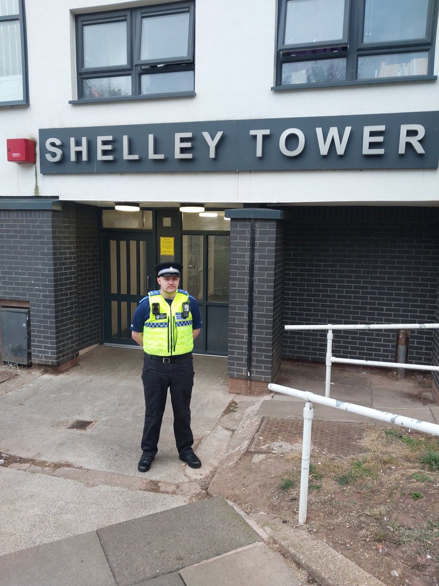 PCSO 32277 and 30378 walked through Shelly tower on Masefield