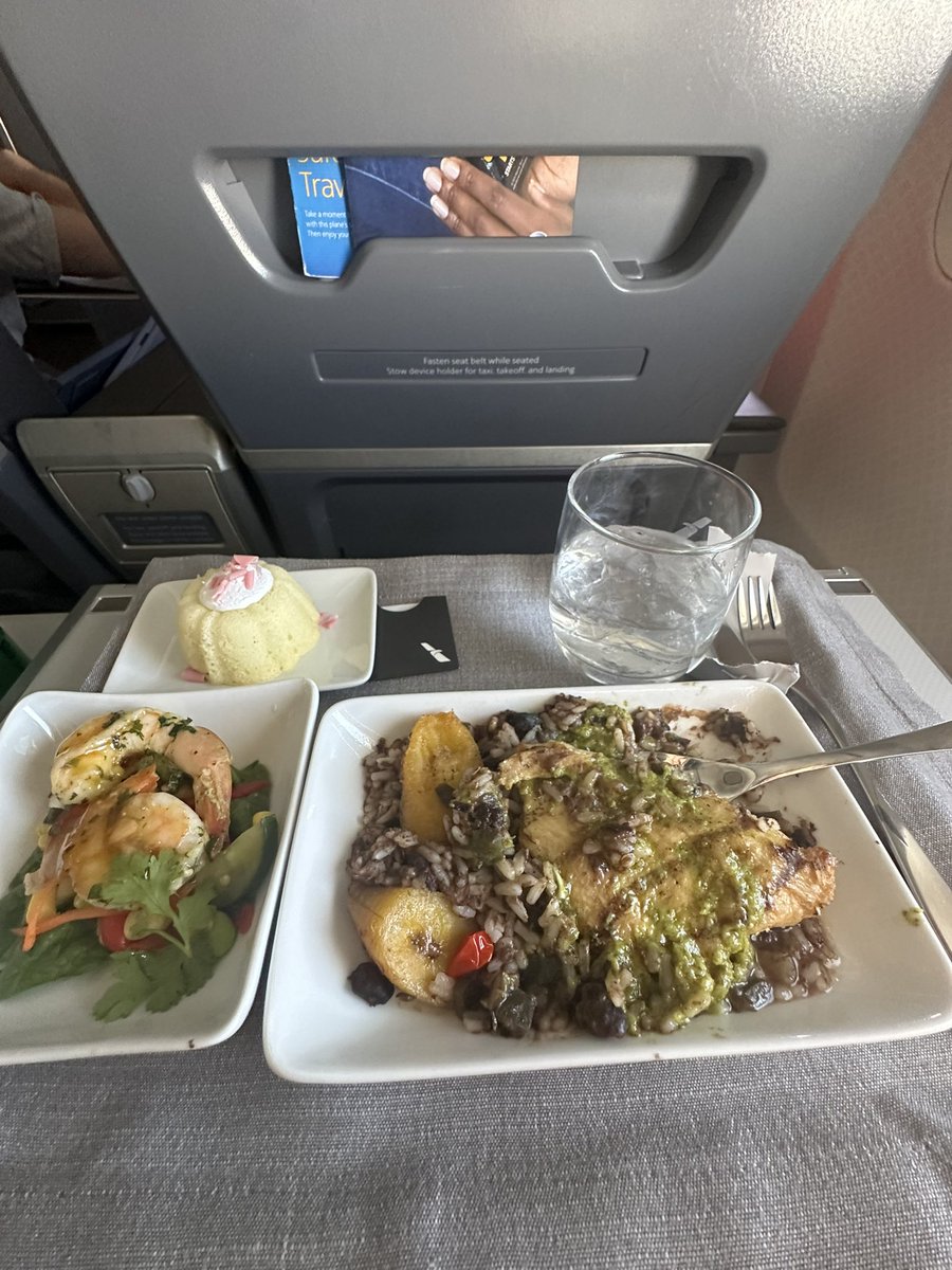 TheSalonDon's tweet image. Flying tip:
If you eat before everyone else in first class gets their food, nobody networks with you
(Also don’t eat the plane shrimp)