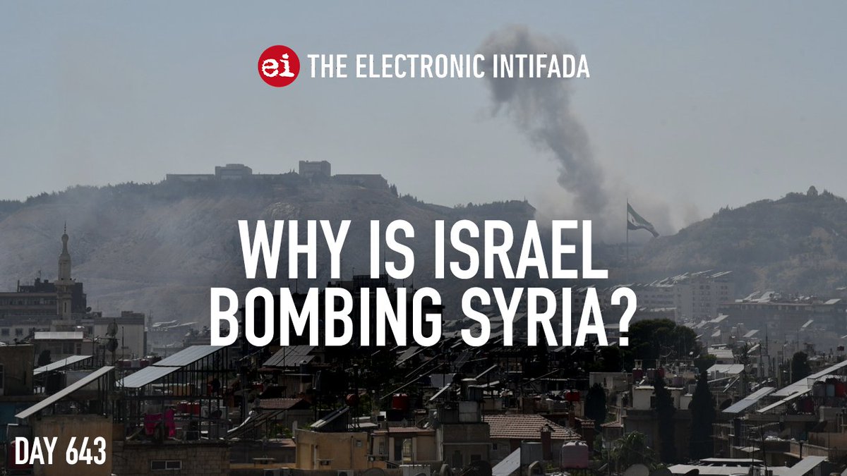 intifada's tweet image. Why is Israel bombing Syria? with @AliAbunimah
YouTube: trib.al/tE4v4id
Rumble: trib.al/IBiEi1v