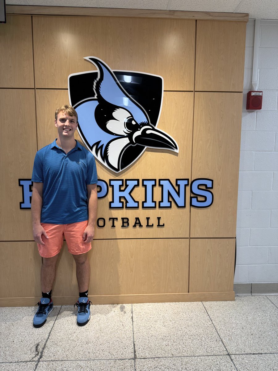 Noah Baker (@noahbaker1023) on Twitter photo Had a great time visiting Johns Hopkins this week! I loved touring campus with <a href="/CoachRio55/">Mario Byrd</a> and learning more about the amazing program!
<a href="/JHU_Football/">Johns Hopkins Football</a> <a href="/CoachHorvatits/">Alex Horvatits</a> <a href="/CoachWodicka/">Dan Wodicka</a>
<a href="/RealCoachK_/">Kadeem Rodgers</a> <a href="/FST_CoachNowell/">Coach Erik Nowell</a>
<a href="/RichAbsher/">Rich Absher</a> <a href="/EHSfootball1839/">Episcopal High School Football</a> Had a great time visiting Johns Hopkins this week! I loved touring campus with <a href="/CoachRio55/">Mario Byrd</a> and learning more about the amazing program!
<a href="/JHU_Football/">Johns Hopkins Football</a> <a href="/CoachHorvatits/">Alex Horvatits</a> <a href="/CoachWodicka/">Dan Wodicka</a>
<a href="/RealCoachK_/">Kadeem Rodgers</a> <a href="/FST_CoachNowell/">Coach Erik Nowell</a>
<a href="/RichAbsher/">Rich Absher</a> <a href="/EHSfootball1839/">Episcopal High School Football</a>