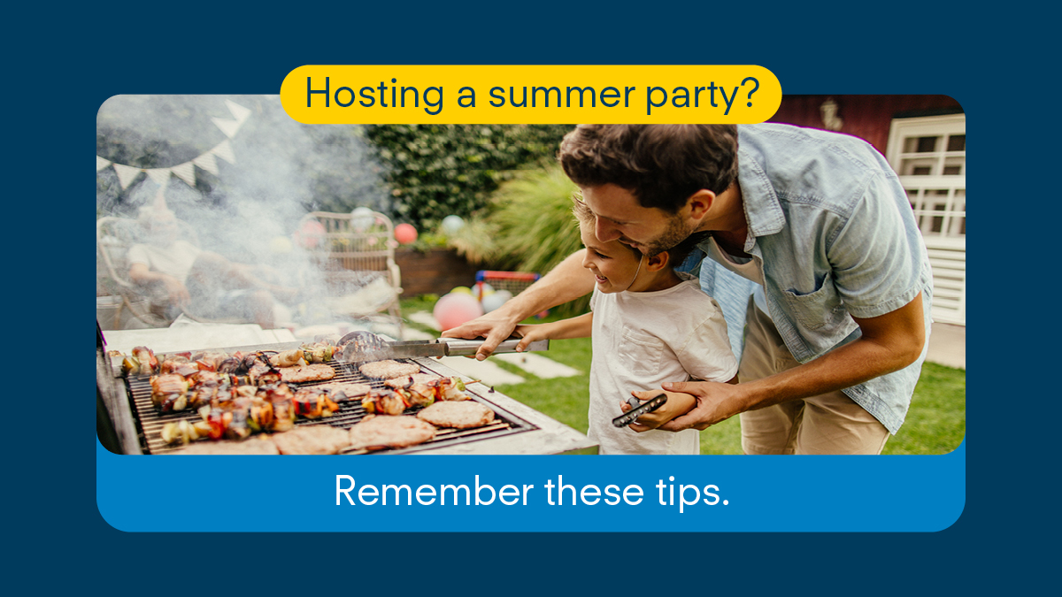 Hosting the perfect summer BBQ isn’t just about good food and fun — it’s also about keeping everyone safe. From grill safety to pool party prep, these important details can be easy to overlook. 

Read more: bit.ly/3AhHJZI 
 
#Summerparty #Safetytips #BBQsafety