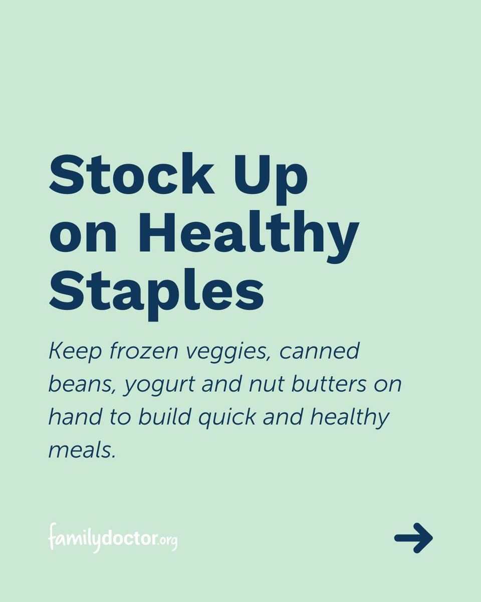 familydoctor's tweet image. We all know that it's good to eat healthy. But trying to change your lifestyle to include more healthy eating can feel overwhelming. Try following these 3 tips to keep nutrition simple and work it into your daily life! 🙌 bit.ly/4o7XaIL