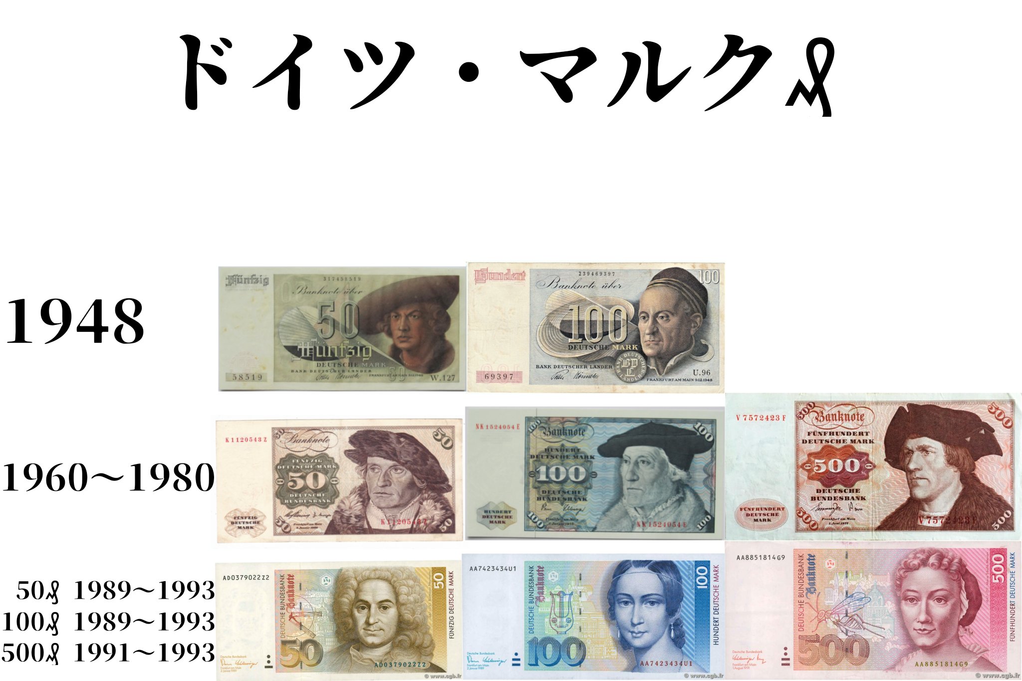k*n様 旧100ドイツマルク紙幣 ３枚 旧100ドイツマルク紙幣 3枚 - メルカリ