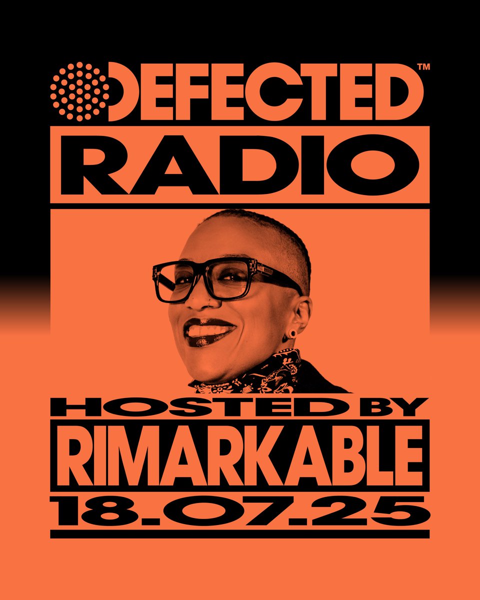 .<a href="/iamRimarkable/">Rimarkable</a> is on the airwaves this week for the Defected Radio show 📻

Full of soulful heaters for your playlist, listen here: DefectedRadio.lnk.to/Shows