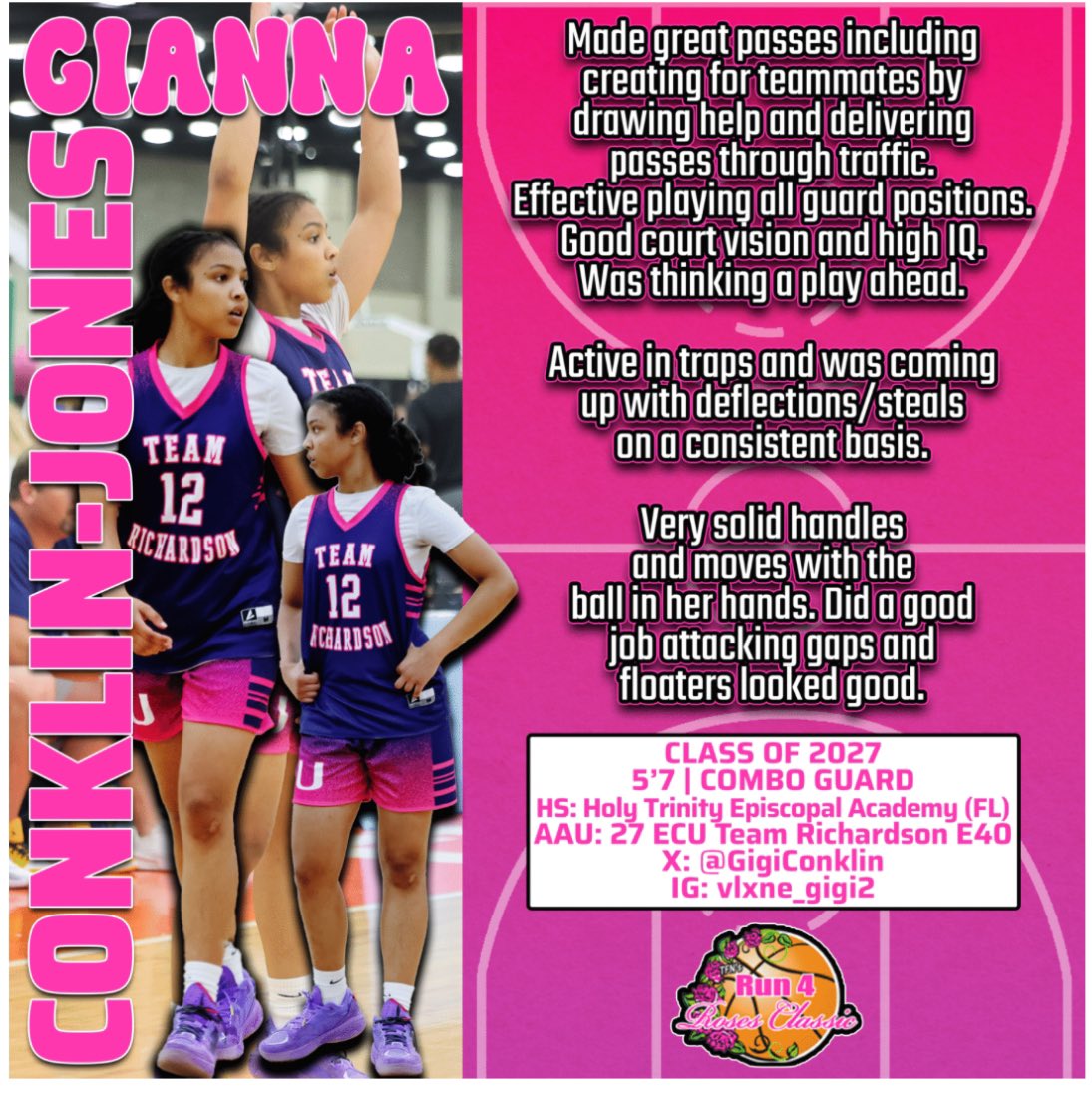 Gianna โGigiโ Conklin-Jones (@gigiconklin) on Twitter photo Thanks for the write up ๐๐ฅ<a href="/riseupsports1/">Rise Up Sports Media</a> <a href="/alyxwhite_/">Alyx White</a> from <a href="/TFNsRun4Roses/">TFN's Run 4 Roses</a> ๐ฅ
<a href="/ECunitedbball/">eastcoastunited</a> <a href="/HolyTrinityGBB/">Holy Trinity Girls Basketball</a> <a href="/Coach_Willboam/">Will Gibson</a> <a href="/PGHFlorida/">Prep Girls Hoops Florida</a> <a href="/ShaneLaflin/">Shane Laflin</a> <a href="/tperkinsbball23/">Tony Perkins (TOH-nee Per-KINZ)</a> Thanks for the write up ๐๐ฅ<a href="/riseupsports1/">Rise Up Sports Media</a> <a href="/alyxwhite_/">Alyx White</a> from <a href="/TFNsRun4Roses/">TFN's Run 4 Roses</a> ๐ฅ
<a href="/ECunitedbball/">eastcoastunited</a> <a href="/HolyTrinityGBB/">Holy Trinity Girls Basketball</a> <a href="/Coach_Willboam/">Will Gibson</a> <a href="/PGHFlorida/">Prep Girls Hoops Florida</a> <a href="/ShaneLaflin/">Shane Laflin</a> <a href="/tperkinsbball23/">Tony Perkins (TOH-nee Per-KINZ)</a>