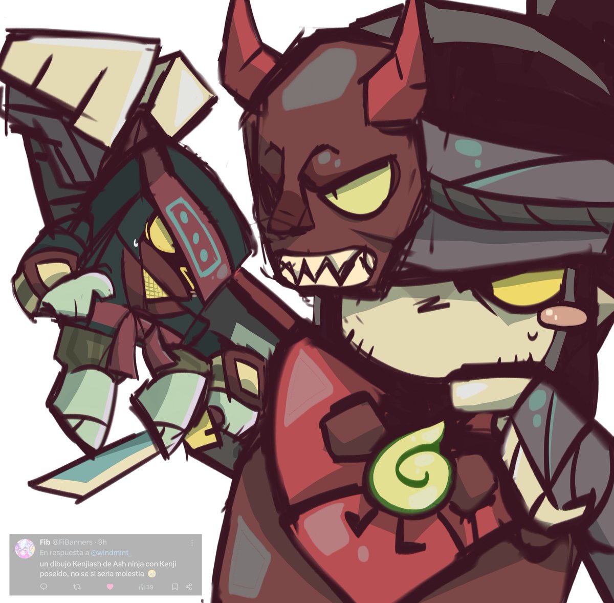 La neta el coloreado no me convenció pero es kenjiash si valio la pena romperme la maceta dibujandolo 😋🔥🔥