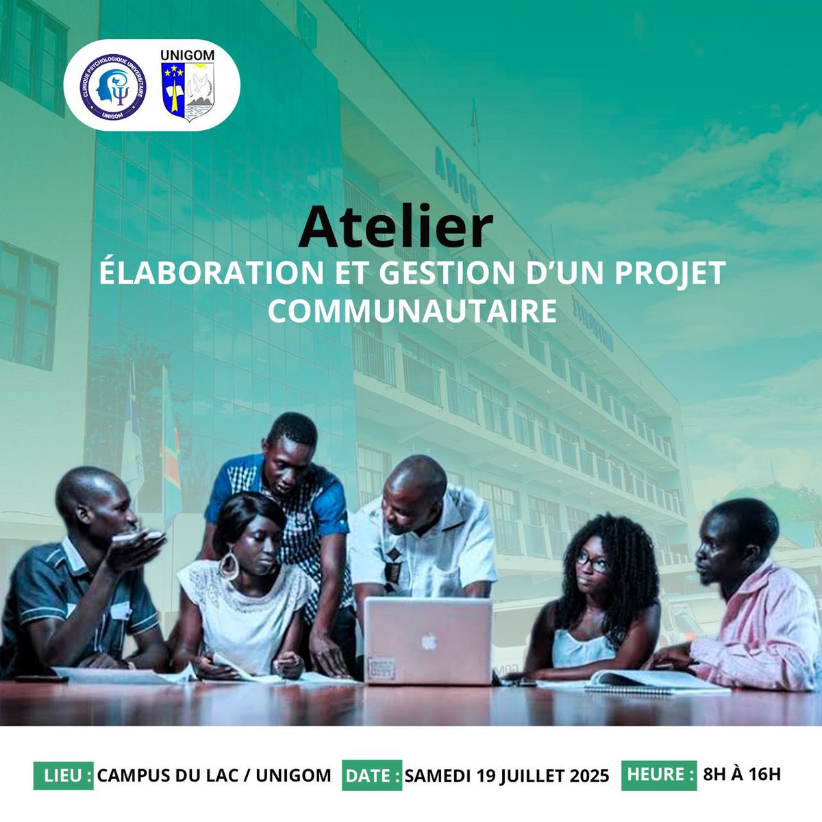 UNIVERSITE DE GOMA-UNIGOM (@unigom_rdc) on Twitter photo 🟢Les étudiants en psychologie de l’<a href="/Unigom_RDC/">UNIVERSITE DE GOMA-UNIGOM</a> se préparent à agir sur le terrain !
Ce samedi 19 juillet, ils participent à un #atelier sur l’élaboration et gestion d’un projet communautaire de soutien psychologique.
#SantéMentale #Goma #UniversitéDeGoma 🟢Les étudiants en psychologie de l’<a href="/Unigom_RDC/">UNIVERSITE DE GOMA-UNIGOM</a> se préparent à agir sur le terrain !
Ce samedi 19 juillet, ils participent à un #atelier sur l’élaboration et gestion d’un projet communautaire de soutien psychologique.
#SantéMentale #Goma #UniversitéDeGoma