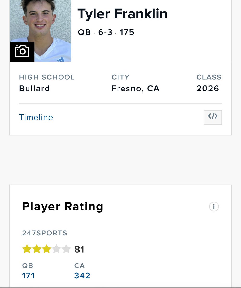 Tyler Franklin 2026 QB (@tylerfranklin_) on Twitter photo Thankful to be ranked a 3⭐️QB!!! <a href="/BrandonHuffman/">Brandon Huffman</a> <a href="/JacksonMoore247/">Jackson Moore</a> <a href="/Greg_Panelli/">Greg Panelli</a> <a href="/CoachDanny10/">Danny Hernandez</a> <a href="/LouisMFranklin/">coachFRANKLIN🏴☠️</a> <a href="/BullardFootball/">Bullard Football</a> Thankful to be ranked a 3⭐️QB!!! <a href="/BrandonHuffman/">Brandon Huffman</a> <a href="/JacksonMoore247/">Jackson Moore</a> <a href="/Greg_Panelli/">Greg Panelli</a> <a href="/CoachDanny10/">Danny Hernandez</a> <a href="/LouisMFranklin/">coachFRANKLIN🏴☠️</a> <a href="/BullardFootball/">Bullard Football</a>