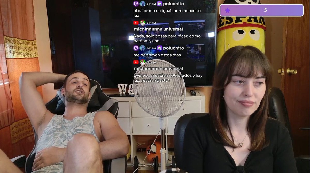 Un nuevo directo <a href="/WizlaWizel/">Wizla&Wizel</a>; con <a href="/rdjstyle/">ℝ𝔻𝕁</a> y <a href="/LulaPop88/">Lula Pop 🐞</a> junto a <a href="/Ozbrok/">Ozbrok</a> <a href="/Nebulart7/">Nebulart. Commissions Open.</a> <a href="/Roberto_Iborra/">Roberto Iborra Espi</a> <a href="/Maurokeiou137/">Mauro</a> <a href="/Pol_con_o/">🦊♆ Poluchito↝ ♆ 🦊</a> <a href="/KingKisameSSJ/">Migue (ACMania 5 Aniversario)</a> <a href="/Taito_Lau/">Lau</a> <a href="/SangoroVinsmoke/">El Sango del Pueblo 🦅16🏆🤍</a> <a href="/orpik_/">Orpik</a> <a href="/BlueSolidWolf/">The Blue Solid Wolf</a> y más.

Directo de #JustChatting y leyendo el capítulo #OnePiece1155 y #OnePunchMan.