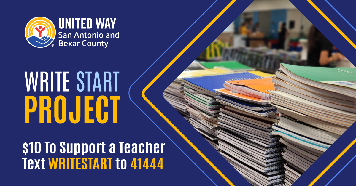 Join us in making a difference for San Antonio teachers! Your donations can empower our classrooms. 

➡️ Text WRITESTART to 41444.

Every bit helps! 🎒