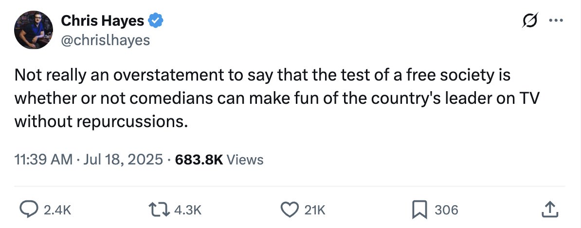 peterjhasson's tweet image. Stephen Colbert was losing Paramount $40 MILLION EVERY YEAR. The libs have absolutely lost their minds