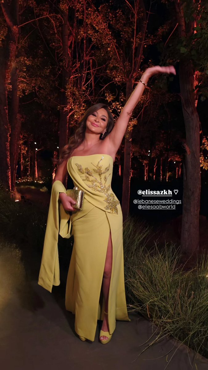 ElissaCrave's tweet image. Elissa looking radiant at the afterparty 💛