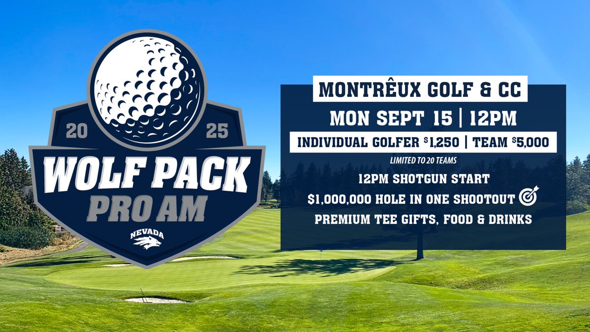NevadaMGolf's tweet image. Weโve got two Hall of Famers coming back to join us at Montreux this fall!
Snag your spot here: linktr.ee/nevadamgolf