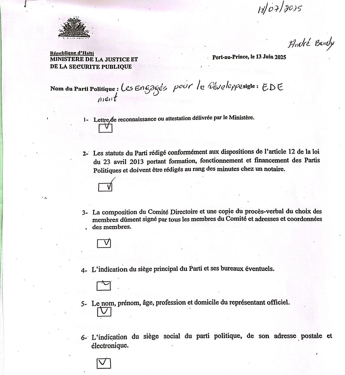 Les Engagés pour le Développement EDE tweet media