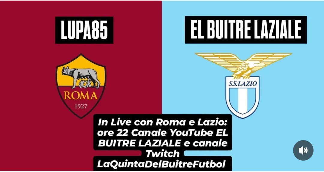 youtube.com/live/RIW7evHyW…
Ragazzi, vi aspetto alle 22:00 sul canale YouTube EL BUITRE LAZIALE e sul canale Twitch LaQuintaDelBuitreFutbol 
Siamo pronti a scatenare l'inferno!