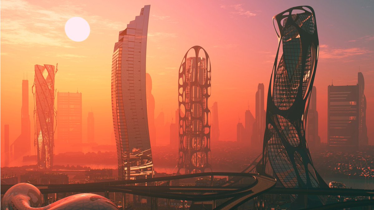 Past the dazzling skyscrapers that marked Hesperia as one of the largest cities on Mars, vast dunes filled the landscape. They spread like waves frozen in time, their undulating patterns still mesmerizing to her after all these years. #SciFiFri