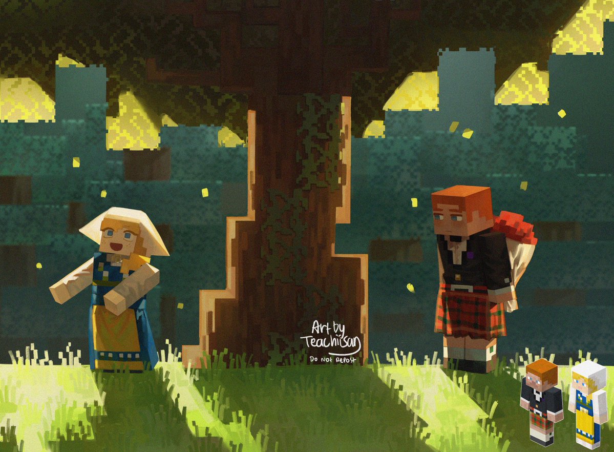 Teachiisan's tweet image. Classic - Swedish and Scottish - Tuxedo - Athlete
#Minecraft