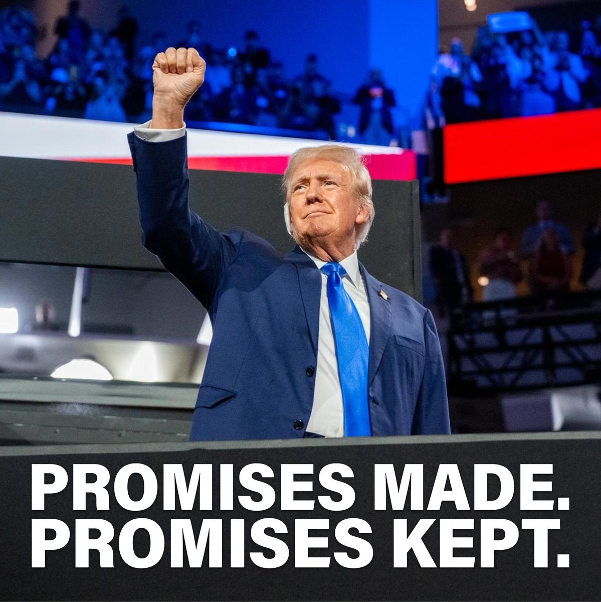 PeteRicketts's tweet image. One year ago, President Trump took the stage in Milwaukee and promised that America would look different under Republican leadership:
- A secure border
- A stronger America
- Lower taxes for working families
We've delivered on those promises.