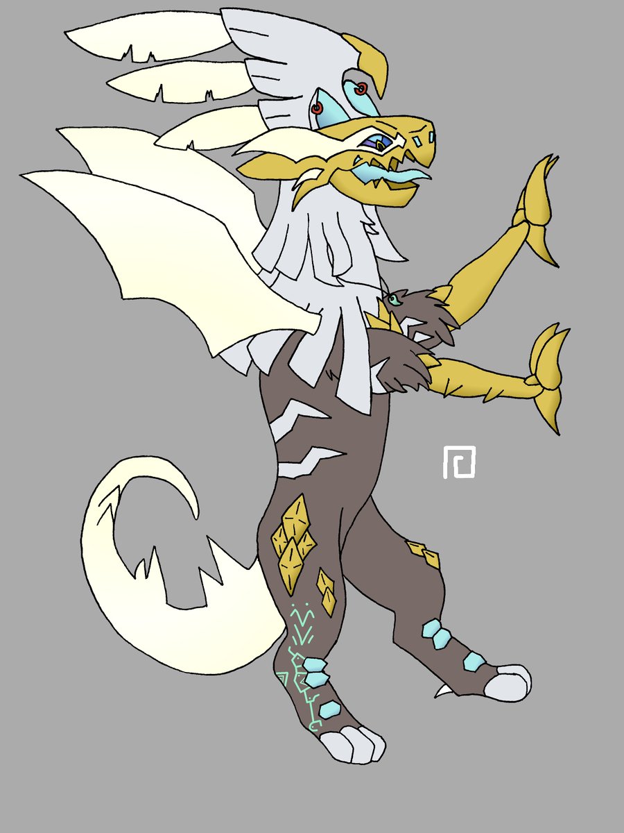 i_git_it's tweet image. Lug in heraldic pose for @FeniciaDraws #artfight