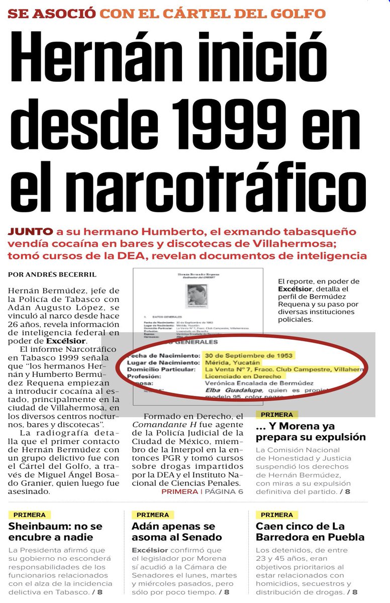 <a href="/adan_augusto/">Adán Augusto López H</a> Usted sabía y no hizo nada.

Es cómplice.