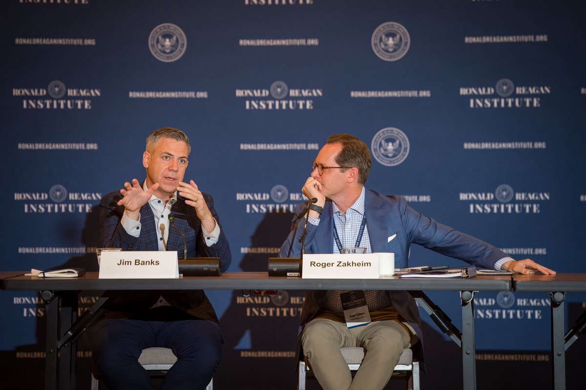 SenatorBanks's tweet image. Great to speak with the @ReaganInstitute Strategy Group earlier this month about the similarities between President Trump’s effective peace through strength agenda and President Reagan’s foreign policy.
Strong, clear, and focused on putting America first.
