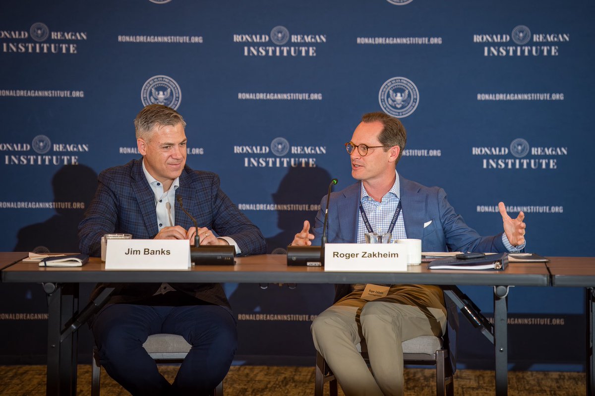 SenatorBanks's tweet image. Great to speak with the @ReaganInstitute Strategy Group earlier this month about the similarities between President Trump’s effective peace through strength agenda and President Reagan’s foreign policy.
Strong, clear, and focused on putting America first.