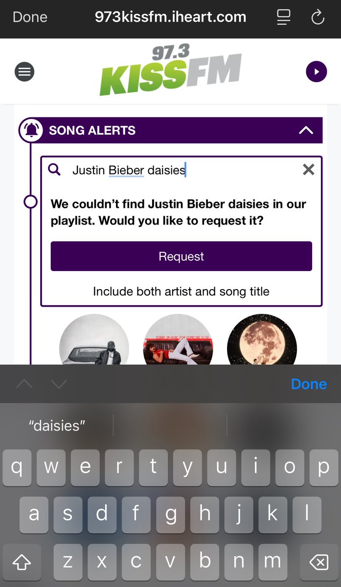 PRlNCEOFPOPSTAN's tweet image. 🚨 🚨 🚨 
DAISIES radio request party 

CAN I GET 100 SCREENSHOTS OF REQUESTS BELOW ⬇️ 

Instructions:
🌼 In thread below are links to radio stations 

🌼 Click link

🌼 Type “Justin Bieber daisies”

🌼 click request

🌼 screenshot proof

🌼 post below

🌼 repeat for all stations