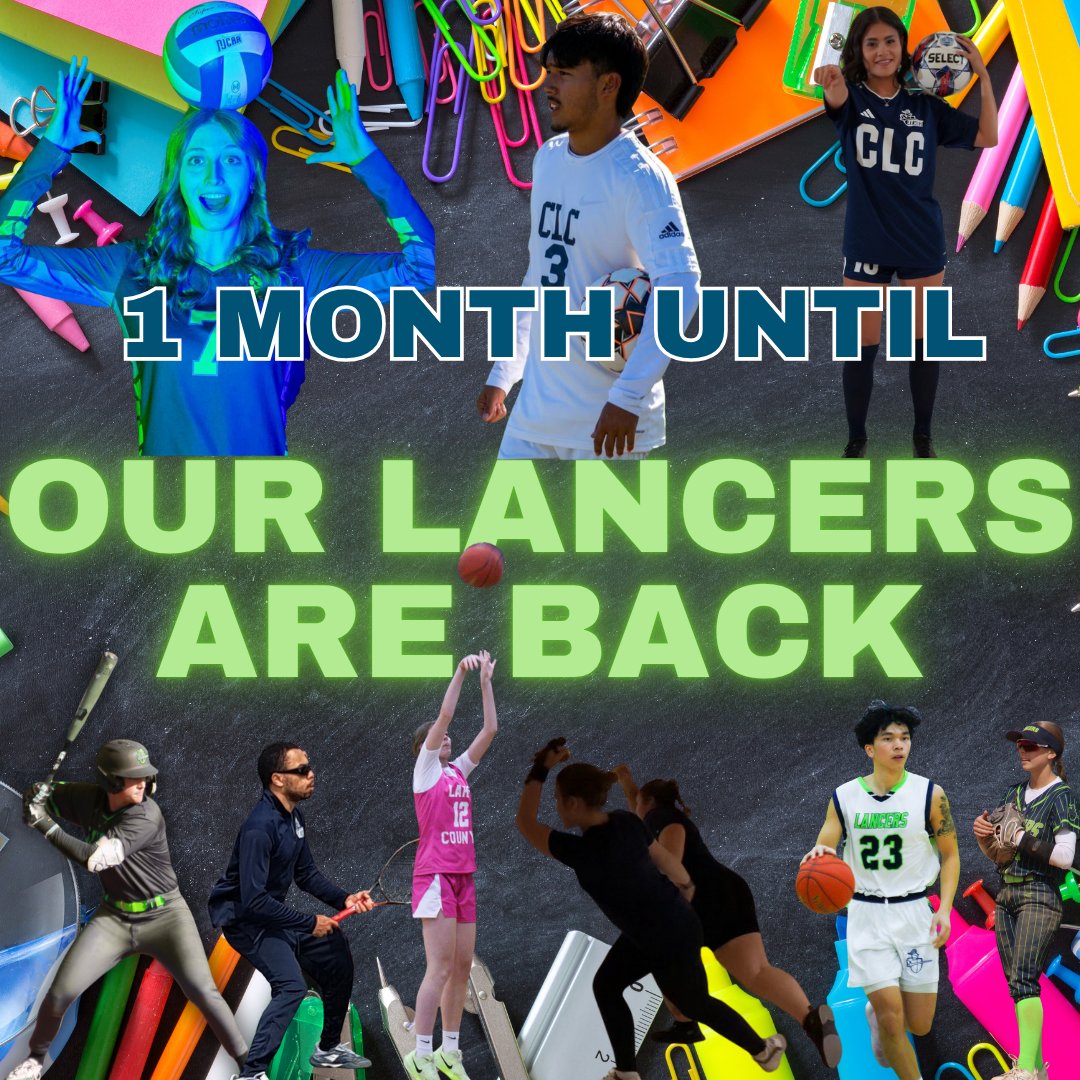 One month from today our Student-Athletes will be back to the grind of their School Work and their Sport. Thank you for all of your hard work each of you put in as Collegiate Student-Athletes, we are looking forward to an exciting 2025-2026 School Year #TheLancerWay