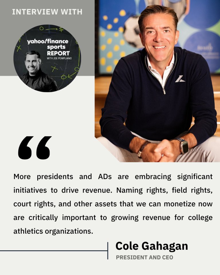 Learfield's tweet image. Listen in as @ColeG13 joins @JoePompliano with the Yahoo Finance Sports Report to share insights and perspective on fan data, trends, and revenue generation opportunities in the new era of college athletics.
bit.ly/40pUzQ0