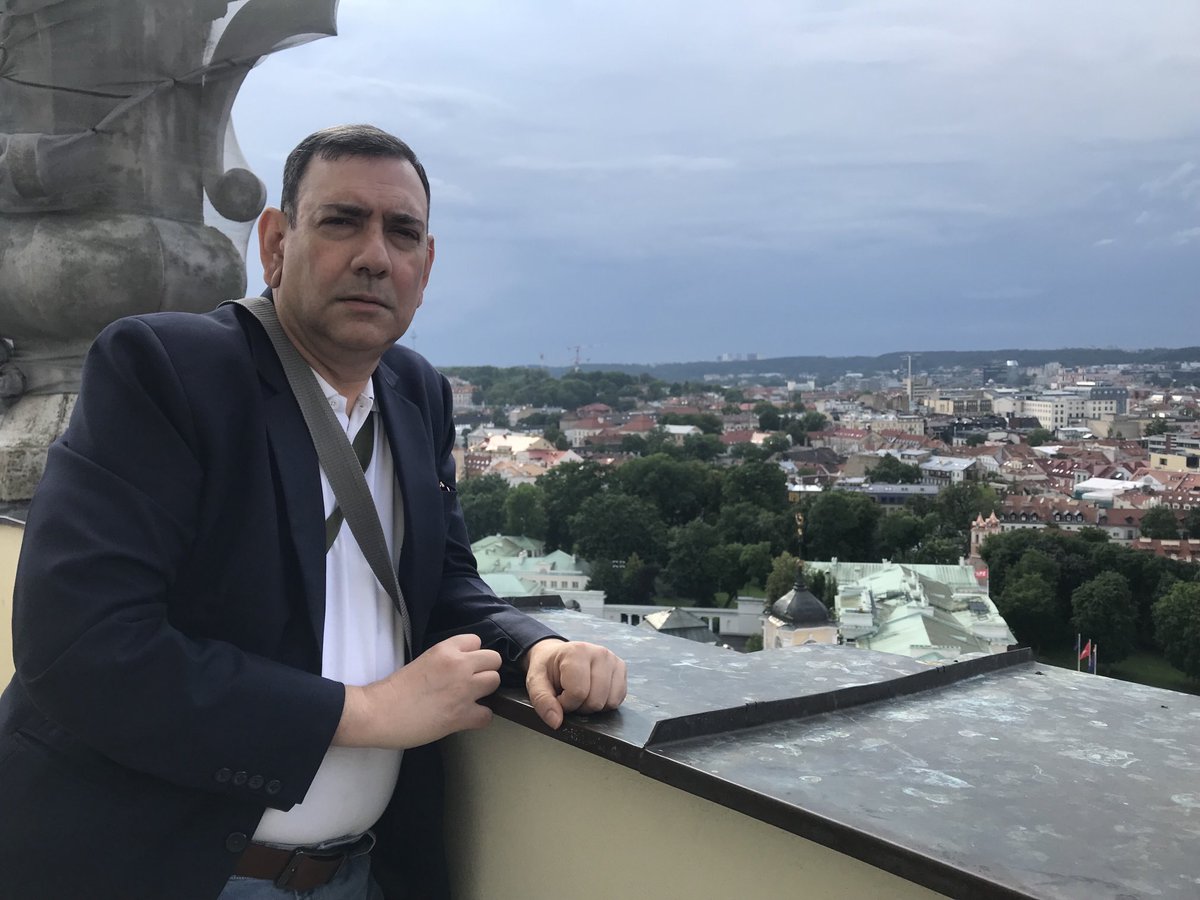 srinjoyc1's tweet image. Vilnius 3. Lithuanian ambassador to India Diana Mickeviciene spotted over 20 churches from where we were— the top of the tower. Different branches of Christianity and yet, everyone’s living in harmony, she explained. Exhilarating moment, though getting there wasn’t that easy.