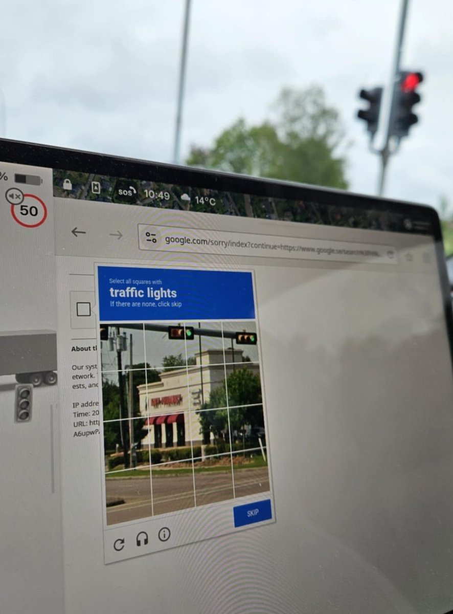 WhamBaamX's tweet image. Pretty sure AI can solve those “click all the traffic lights” puzzles by now…
But every time I open the Tesla browser, boom CAPTCHA.
Anyone know how to get rid of this? Or do I need to prove I’m human every time?