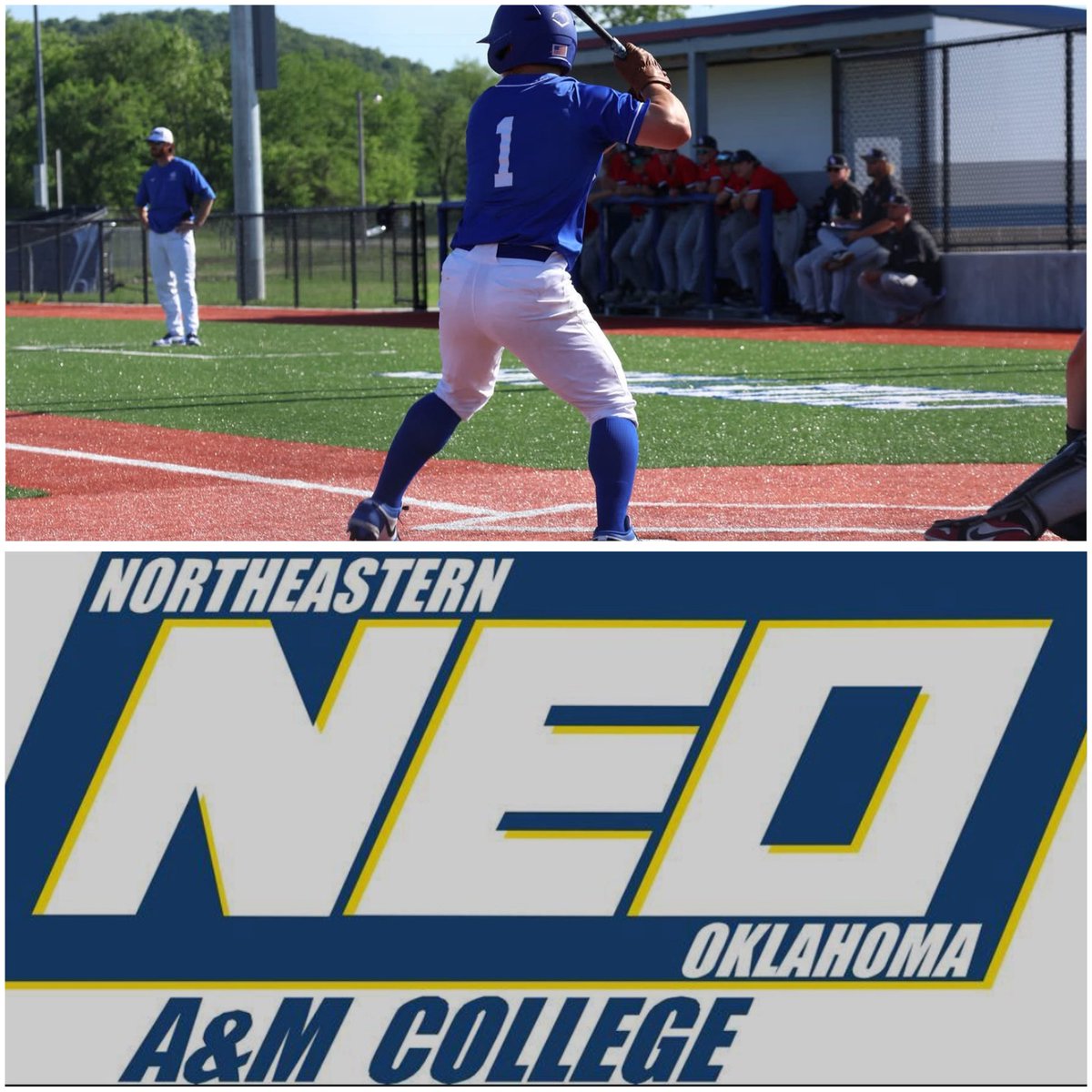 After many discussions and decisions I’m extremely grateful and excited to announce my commitment to NEO A&amp;M College. Thank you to my family, teammates, and coaches for endless support!
