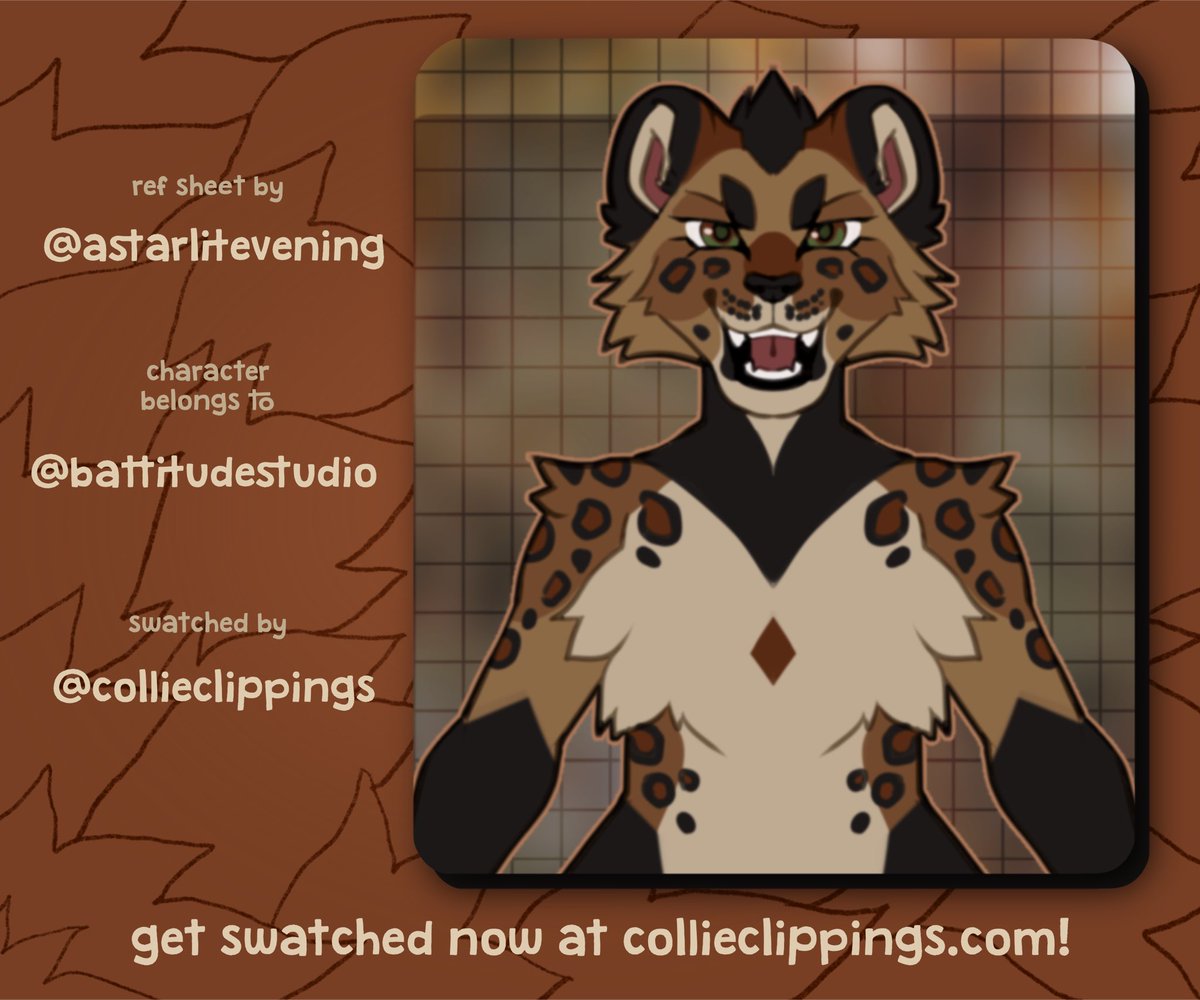 Battitude 🦇🪡 (@battitudestudio) on Twitter photo We recently had the opportunity to work with <a href="/collieclippings/">Collie Clippings</a> and we were thoroughly impressed with the attention to detail put into their swatch work ✂️✨
If you’re a maker, new or established and you need help with finding furs for your project, we recommend them 100%!!#fursuit We recently had the opportunity to work with <a href="/collieclippings/">Collie Clippings</a> and we were thoroughly impressed with the attention to detail put into their swatch work ✂️✨
If you’re a maker, new or established and you need help with finding furs for your project, we recommend them 100%!!#fursuit