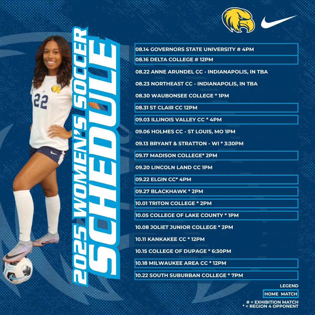 2025 Rock Valley Women's Soccer Schedule Release. Looking forward to a tough competitive season!
rvcsports.com/news/2025/7/17…